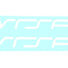 VRSF Logo Window Decals - White-0