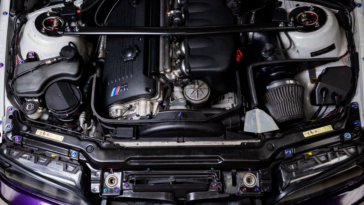 Dress Up Bolts Stage 2 Titanium Hardware Engine Bay Kit - BMW E46 M3 (2000-2006)